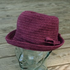 Mujer&apos;s Mulberry Purple Chenille Soft Crushable Foldable Bucket Cloche Hat M  eb-21113798